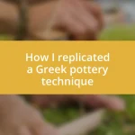 How I replicated a Greek pottery technique